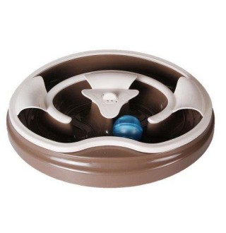 AnimAll CrazZzy Іграшка для котів трек з м'ячем та мишкою, сірий