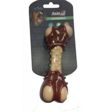 AGrizZzly Іграшка кістка з ароматом м'яса S, beige/brown 9833