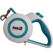 AnimAll Рулетка-поводок REFLECTOR до 15кг/3метра S Блакитний-білий MS7110-3M