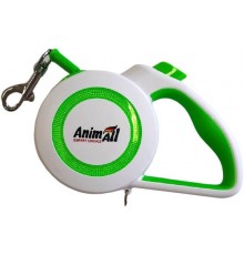 AnimAll Рулетка-поводок REFLECTOR до 15кг/3метра S Салатовий-білий MS7110-3M