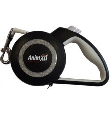 AnimAll Рулетка-поводок REFLECTOR до 15кг/3метра S Сірий-чорний MS7110-3M