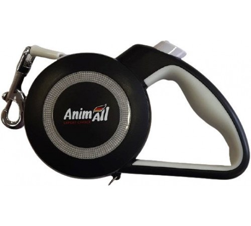 AnimAll Рулетка-поводок REFLECTOR до 15кг/3метра S Сірий-чорний MS7110-3M