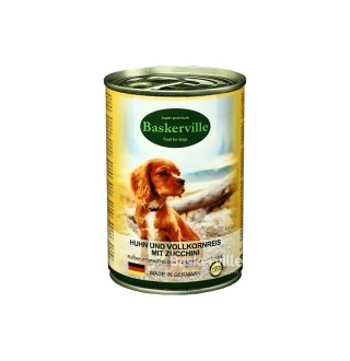 Baskerville Консерви для собак. Півень з рисом та цукіні (400г)