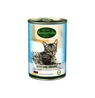 Baskerville Корм для котів Індичка та риба (400г)