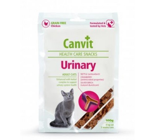 Canvit Urinary - напіввологі ласощі для здоров'я сечостатевої системи котів 100г
