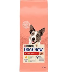 DOG CHOW Active.Сухий корм для активних та робочих собак з куркою 14кг
