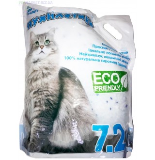 Пухнастики - наповнювач силікагелевий для котячого туалету, 7,2л