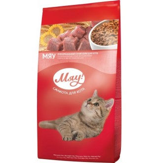 МЯУ повнораціонний сухий корм для котів з куркою, 14 кг