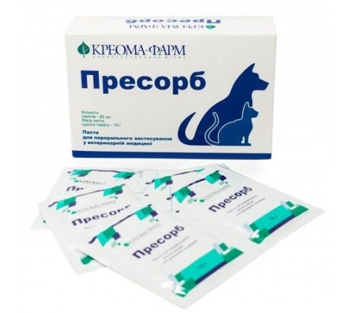 Креома-Фарм Пресорб - адсорбент для собак і котів 10г