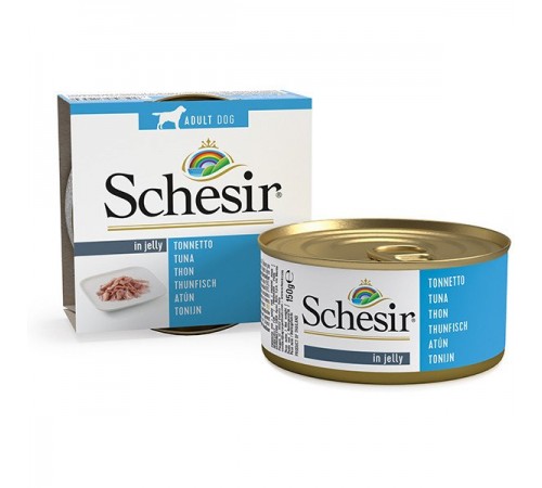 Schesir ТУНЕЦЬ (Tuna) в желе консерви для собак, банка, 150 г, (C681) (712530х10шт)