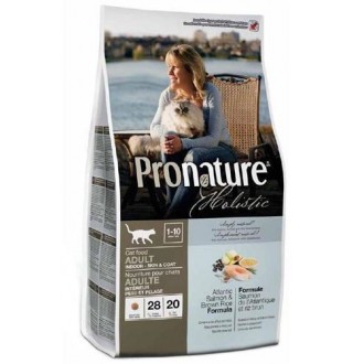 Pronature Holistic Сухий корм для домашніх котів. Атлантичний лосось з коричневим рисом, 2,72 кг