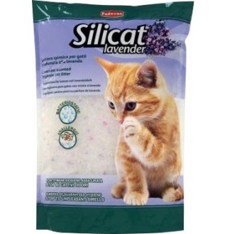 Padovan Silicat Lavender - наповнювач силікагелевий для котячих туалетів з лавандою, 2,2кг