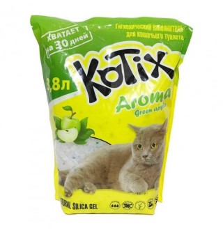 KOTIX Green Apple Наповнювач для туалету 3,8 L (8шт.) НОВИНКА