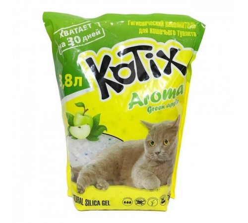 KOTIX Green Apple Наповнювач для туалету 3,8 L (8шт.) НОВИНКА