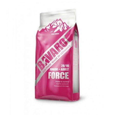 Bavaro Force 28/16 - сухий корм для цуценят і собак з високими фізичними навантаженнями, 18кг