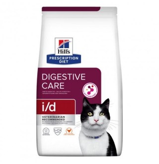 Hill's Prescription Diet i/d Digestive Care (ActivBiome+) - корм-дієта для котів з куркою та інноваційною сумішшю пребіотичних харчових волокон для здоров'я шлунково-кишкового тракту, 400г