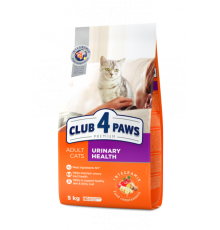 CLUB 4 PAWS Premium. Повнораціонний сухий корм для дорослих собак підтримка здоров'я сечовивідної системи 5кг