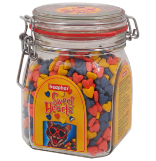 Свит Харц - сердечки для котів, скляна банка (530г) 1500 шт