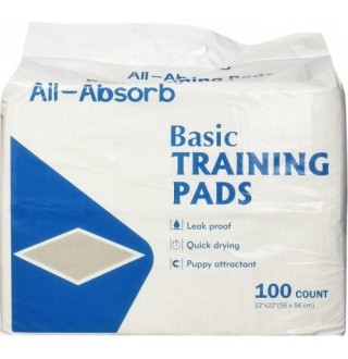 All-Absorb Basic Training Pads - пелюшки тренувальні для собак і цуценят 56х56см, 100шт
