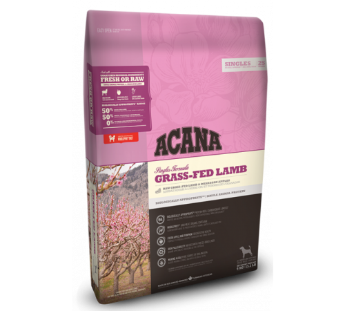 ACANA GRASS-FED LAMB Сухий гіпоалергенний корм для собак всіх порід 340 г