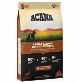 Acana Adult Large Breed Recipe - сухий корм з м'ясом курчати для великих і гігантських порід, 17кг