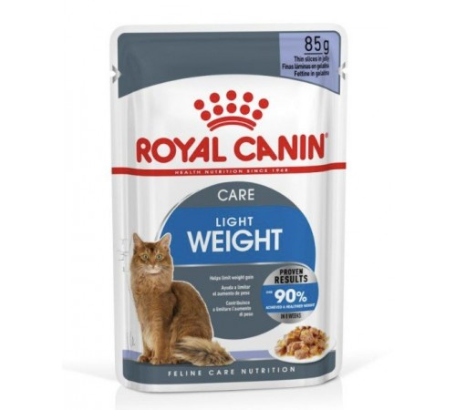 Royal Canin Light Weight Care Jelly - вологий корм для дорослих котів схильних до набору зайвої ваги, 0,085кг