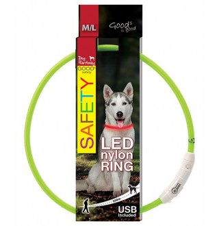 Нашийник LED зелений 65см