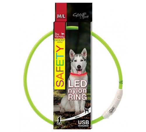 Нашийник LED зелений 65см
