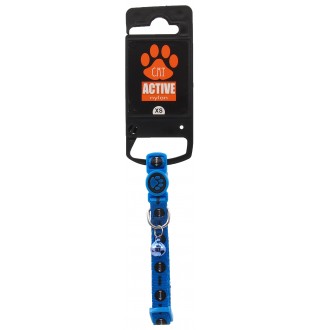 Нашийник нейлон для котів XS 1х19-31см Риба blue