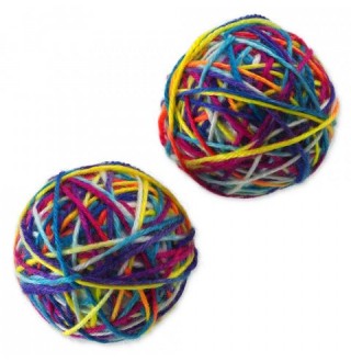 Magic Cat Toy Ball Color - іграшка для котів, барвисті м'ячики 6,5см, 2шт.