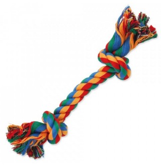 Dog Fantasy Good's Cotton Colorful Playing Rope 2 knots - іграшка для собак, грейфер 2 вузла, 20см