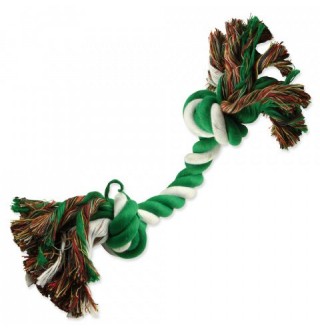 Dog Fantasy Good's Cotton Colorful Playing Rope 2 knots green-white - іграшка для собак, грейфер 2 вузла зелено-білий, 20см