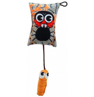 Іграшка Let's Play подушка павук з котячою м'ятою, 9см