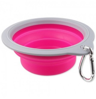Дорожня миска, рожева