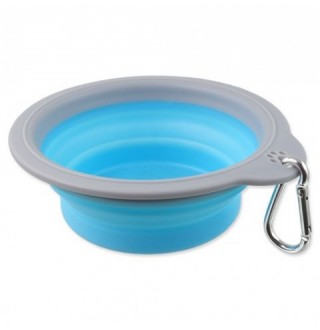 Дорожня миска, світло-синя