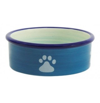 Миска керамічна для котів 12.5x5 см синя