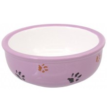 Миска керамічна для котів 13x5см фиолет