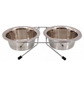 Миски для собак на підставці 2х0,38л, 13см