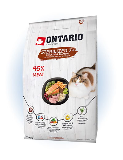 Ontario Cat Sterilised Senior 7 - сухий корм для стерилізованих котів старше 7 років, 400г
