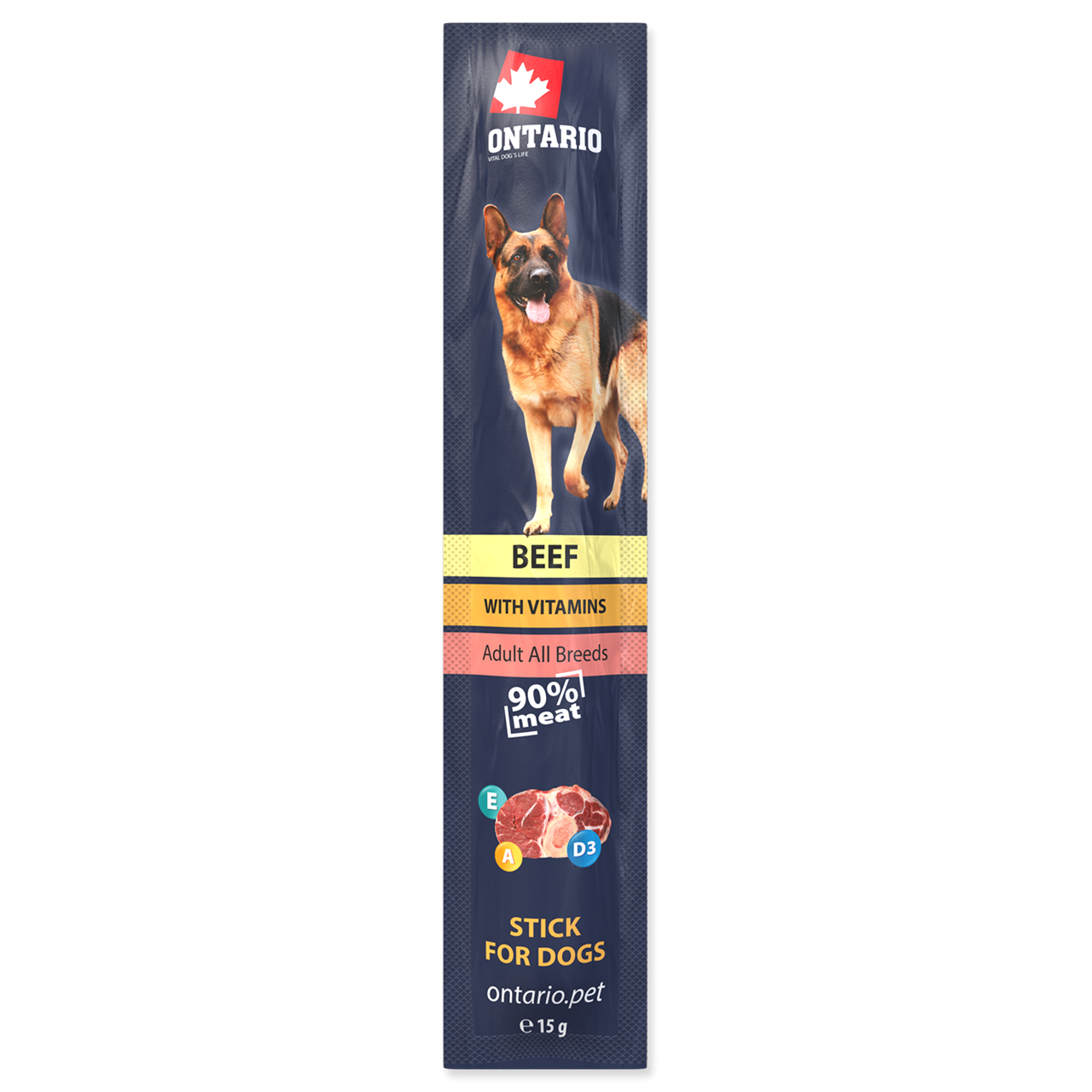 Ontario Sticks for dogs  Beef - палички для собак з яловичиною, 15г