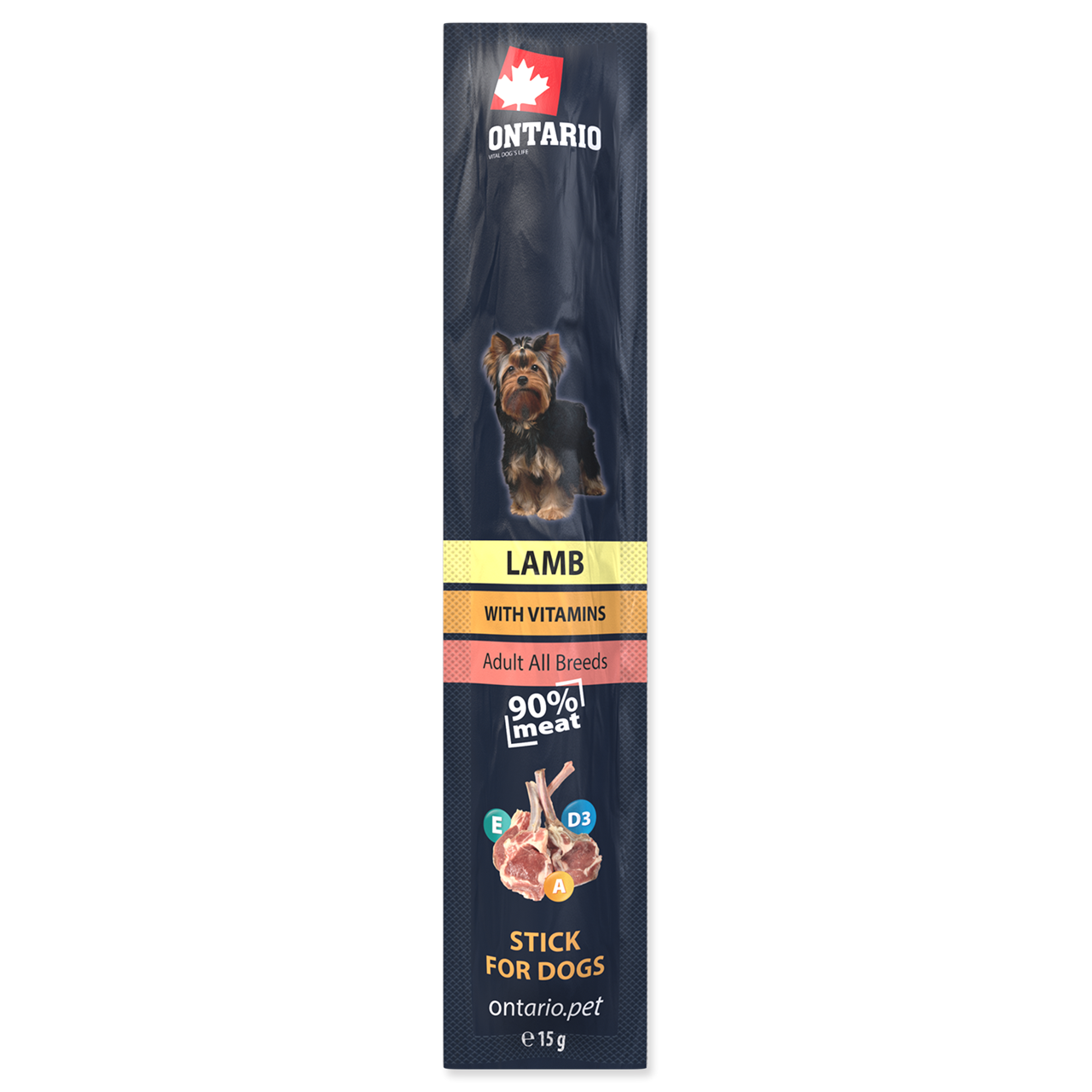 Ontario Sticks for dogs Lamb - палички для собак з ягням, 15г